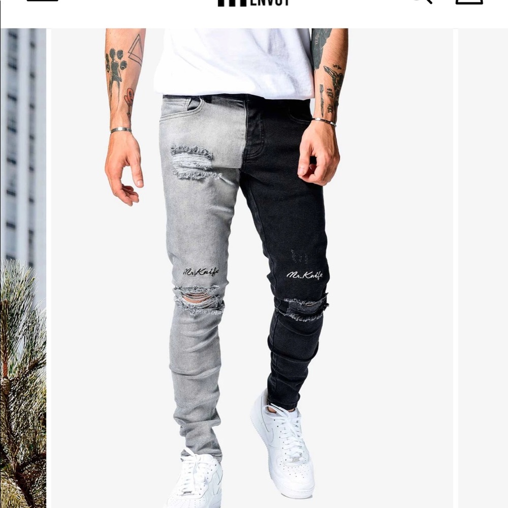 Men’s Two Tone Jeans